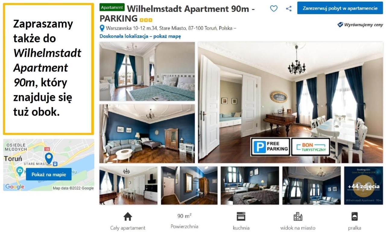 Wilhelmstadt Apartment 60M - Parking Торунь Екстер'єр фото